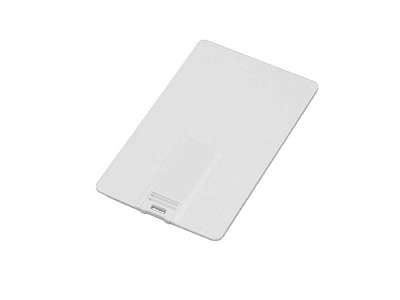 USB 2.0- флешка на 8 Гб в виде пластиковой карты (Белый)