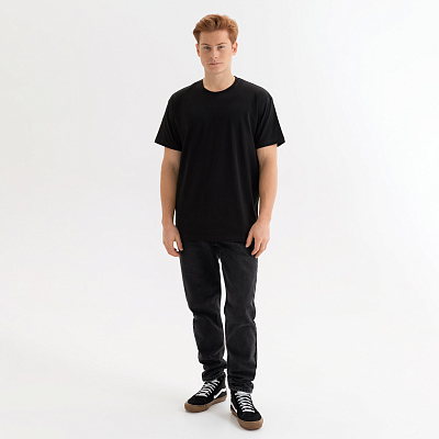 Футболка унисекс KRIS, 100% хлопок, 150 гр., черная, размер XXXL