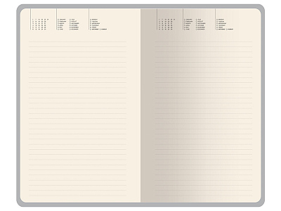 Ежедневник недатированный А5 Total beige