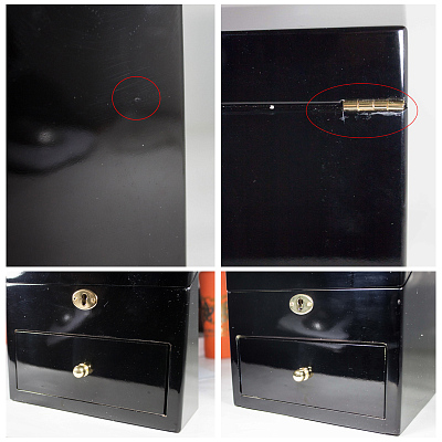 Шкатулка для часов с подзаводом, черный