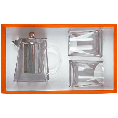 Чайный набор Quadroni в оранжевой коробке