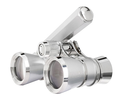 Театральный бинокль-лорнет Broadway 325E, серебристый