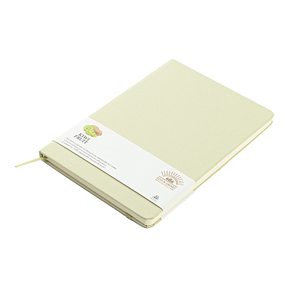 Блокнот из растительного сырья Tutti Frutti в твёрдом переплёте  (Киви)