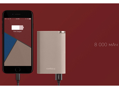 Внешний аккумулятор NEO Alfa Gray, 8000mAh