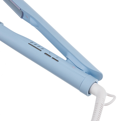 Щипцы для волос DEWAL BEAUTY Blossom 20x75 мм, голубые