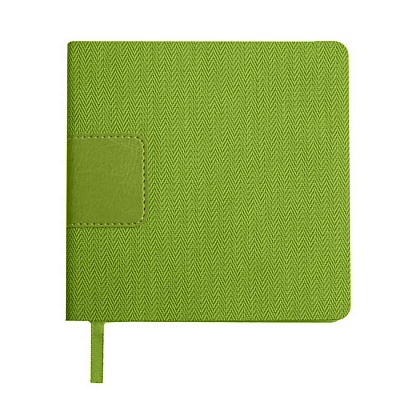 Ежедневник недатированный Scotty, А5-,  зеленое яблоко, кремовый блок, без обреза