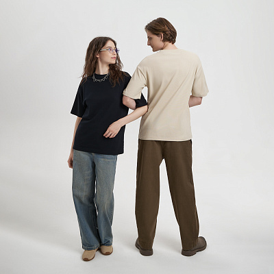 Футболка унисекс премиум AURA  (Бежевый)