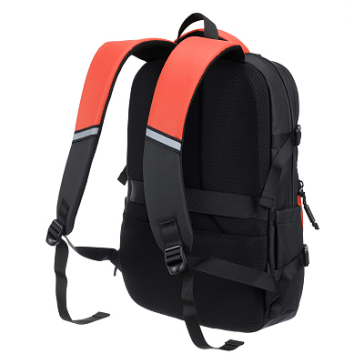 Рюкзак спортивный TORBER Xtreme 18", оранжевый/чёрный, 31 х 12 х 46 см, 17л