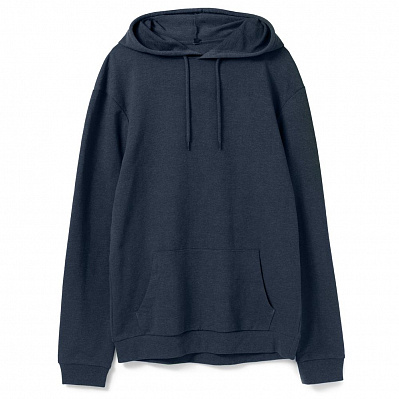 Толстовка с капюшоном унисекс Hoodie  меланж (Синий)