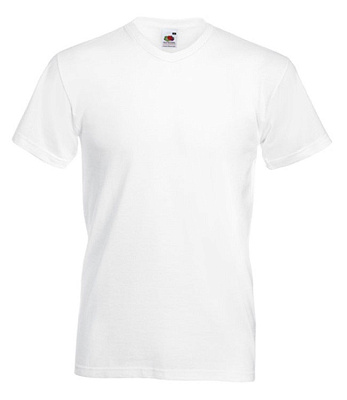 Футболки FOTL Valueweight V-Neck (Белый)