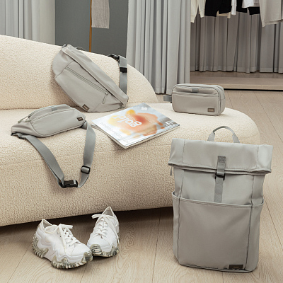 Сумка через плечо (cross body) Бостон (Boston), серая