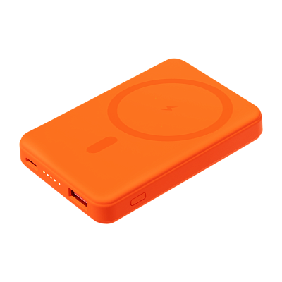 Внешний аккумулятор Largo PD 5000mAh с функцией беспроводной зарядки 15W  (Оранжевый)