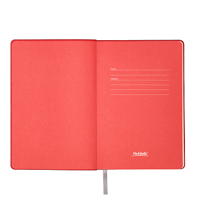 Ежедневник Latte soft touch недатированный, серый/красный