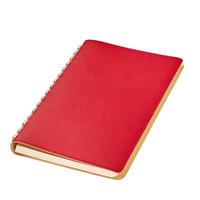 Ежедневник Виста (Vista) недатированный, красный/бежевый