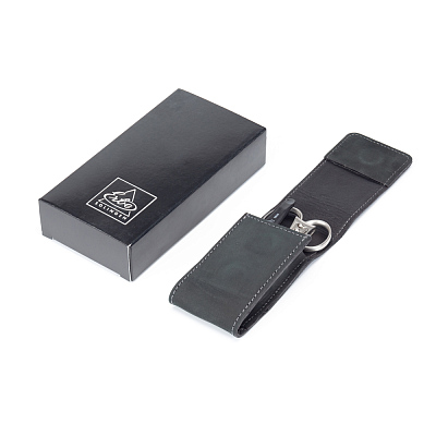 Маникюрный набор Erbe, 3пр. Футляр: натур.кожа, цвет черный