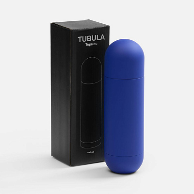 Термос Tubula Soft Touch, синий