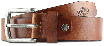 Ремень KLONDIKE Creek, односторонний, натуральная воловья кожа, цвет серый, 90 х 4 см (Коричневый)