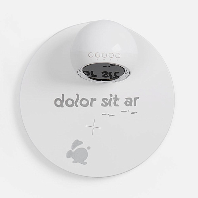 Станция беспроводной зарядки с часами и подсветкой GlobeBee, белая