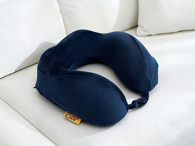Подушка для путешествий массажная Massage Tranquility Pillow (Тёмно-синий)