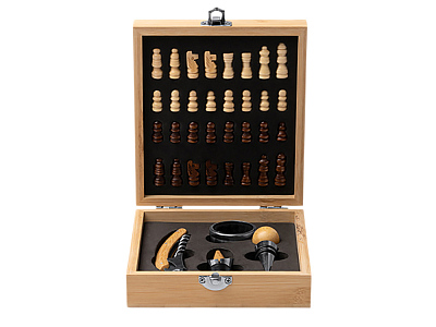 Набор для вина с шахматами ФРЕСНО