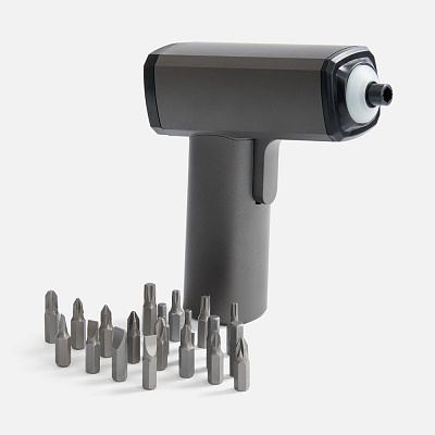 Отвертка аккумуляторная Propeller, черная (Чёрный)