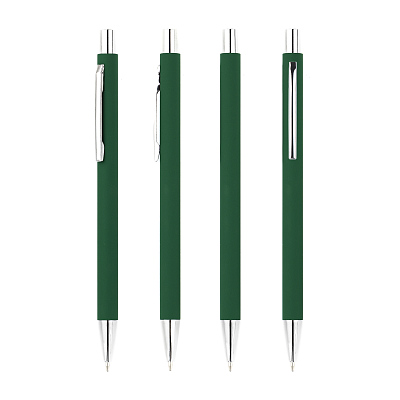 Ручка шариковая "Trade", покрытие soft touch, темно-зеленый