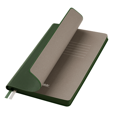 Ежедневник Рейн (Rain) недатированный, зеленый (Зеленый, серый)