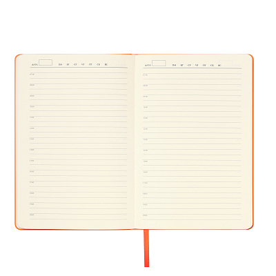 Ежедневник Spark недатированный, оранжевый (с упаковкой, со стикерами)