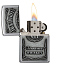 Зажигалка ZIPPO Jack Daniels® с покрытием High Polish Chrome, латунь/сталь, серебристая, 38x13x57 мм - Фото 3