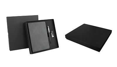 Ежедневник недатированный "Турин" , формат А5, серый с черным