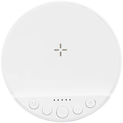 Bluetooth-колонка с беспроводной зарядкой relaxTime, белая