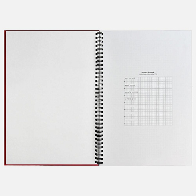 Ежедневник Notera Maxi, недатированный, красный
