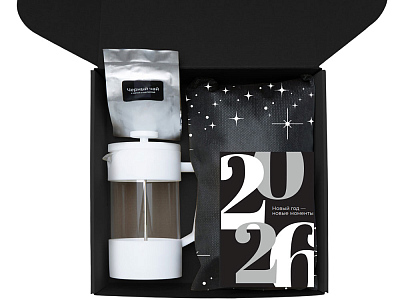 Подарочный набор Re:Together с френчпрессом, кружками и дженгой