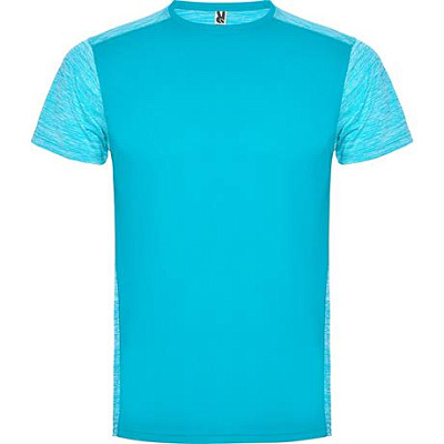 Спортивная футболка ZOLDER мужская, КРАСНЫЙ/ПЁСТРЫЙ КРАСНЫЙ M (Бирюзовый/Пёстрый бирюзовый)
