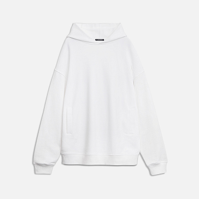Худи оверсайз унисекс Фьюжн (Fusion), белый, размер XS/S