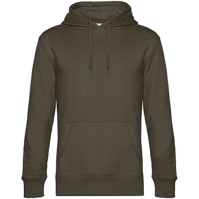 Толстовка с капюшоном унисекс King, дымчато-серая (Хаки)