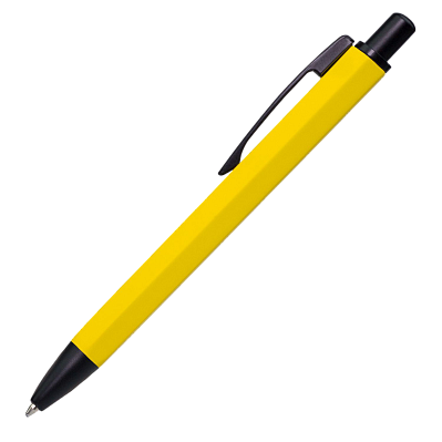 Шариковая ручка Urban Lemoni, желтая (Желтый, черный)
