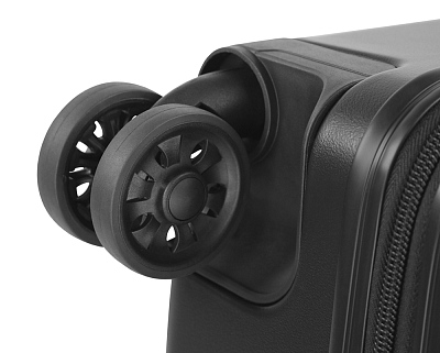 Чемодан BUGATTI Kallisto, чёрный, АБС-пластик, 35,5х23х53,5 см, 40 л