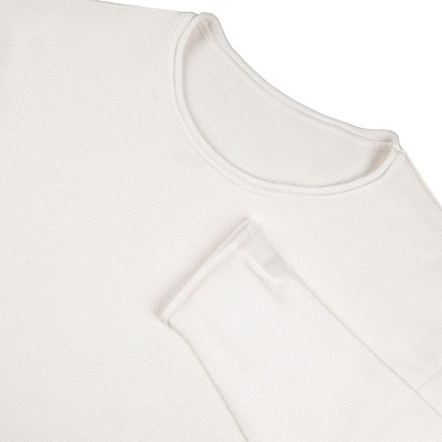 Лонгслив унисекс Siluetti Fuori, молочно-белый