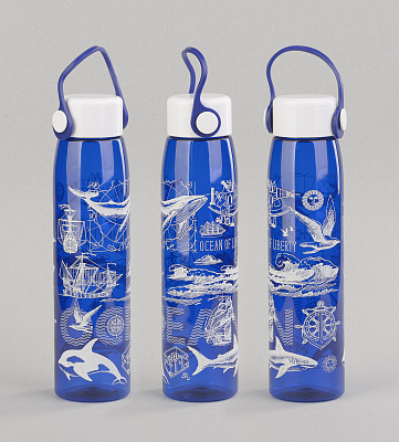 Бутылка для воды "Aqua", 550 мл, синий