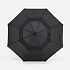 Зонт-трость Dome Double, черный - Фото 2