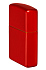 Зажигалка ZIPPO Classic с покрытием Metallic Red, латунь/сталь, красная, матовая, 38x13x57 мм - Фото 8