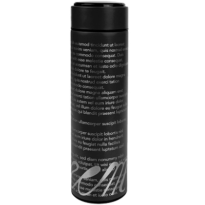 Смарт-бутылка с заменяемой батарейкой Long Therm, черная