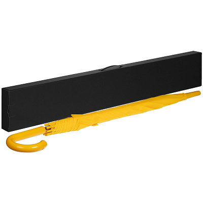 Коробка самосборная Rainmate для зонта-трости, черная, с черной ручкой (Чёрный)