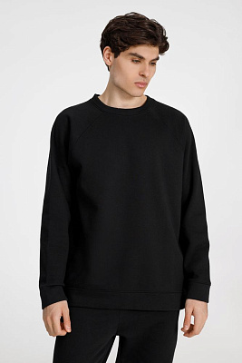 Свитшот унисекс S1, серый (Чёрный)