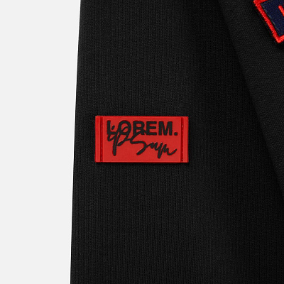 Лейбл из ПВХ Dzeta, XS, красный