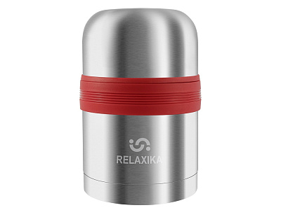 Термос Relaxika универсальный для еды и напитков 201 (Серебристый)