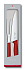 Набор для разделки мяса VICTORINOX Swiss Classic, нож 19 см и вилка 15 см, красная рукоять - Фото 2