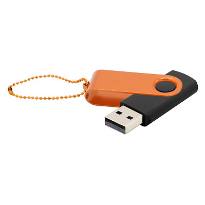 Флешка Designer To Go 2.0 USB 16Gb  (Черный/оранжевый)