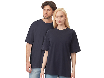 Футболка оверсайз Vienna унисекс (Тёмно-синий)